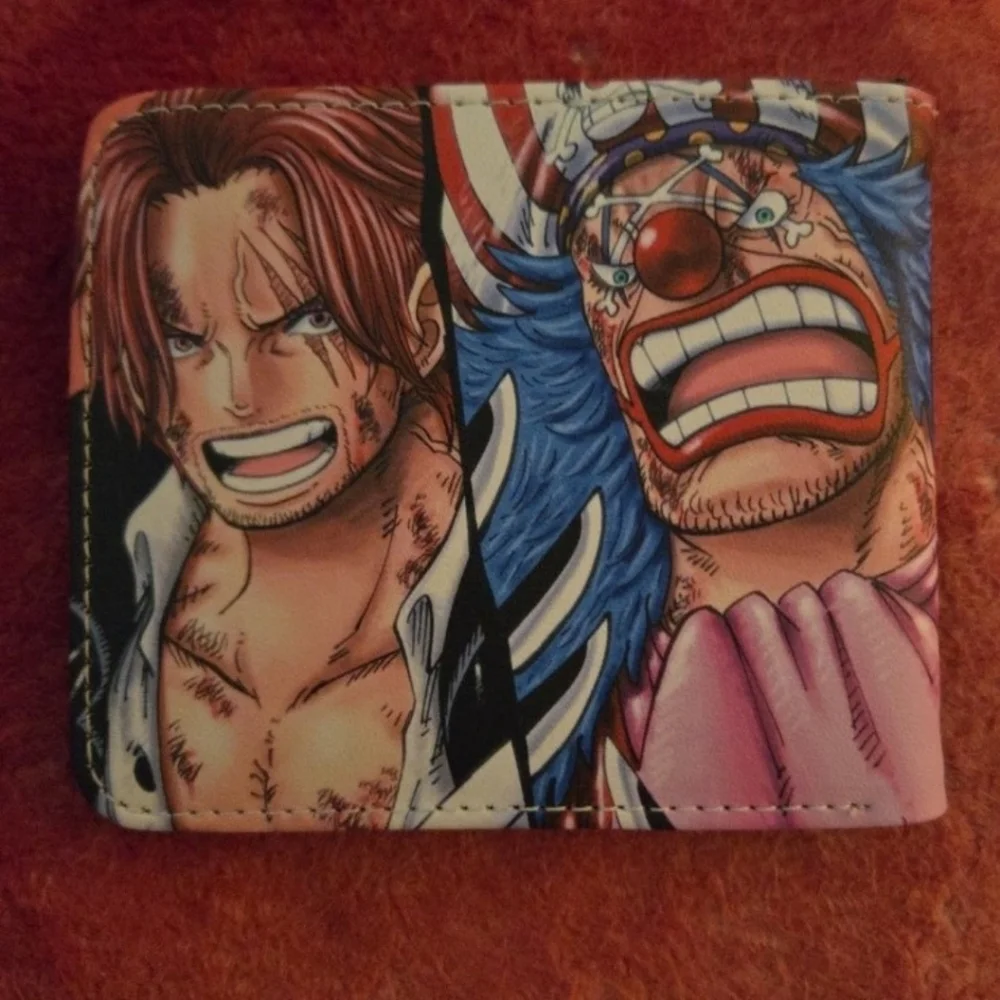 New one piece anime manga leather wallet